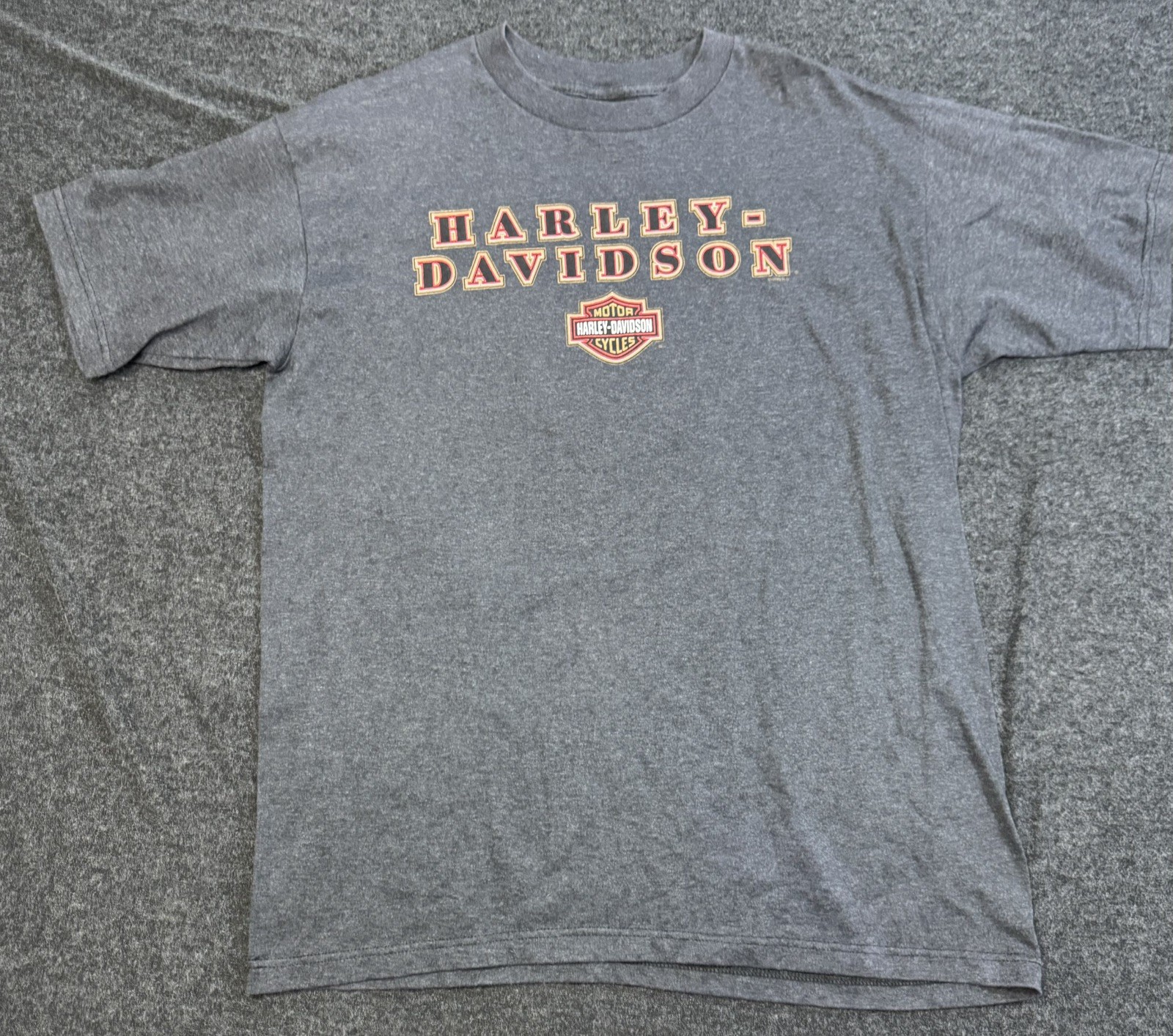 VTG Harley Davidson Daytona Beach T-Shirt Short Sleeve Gray XL