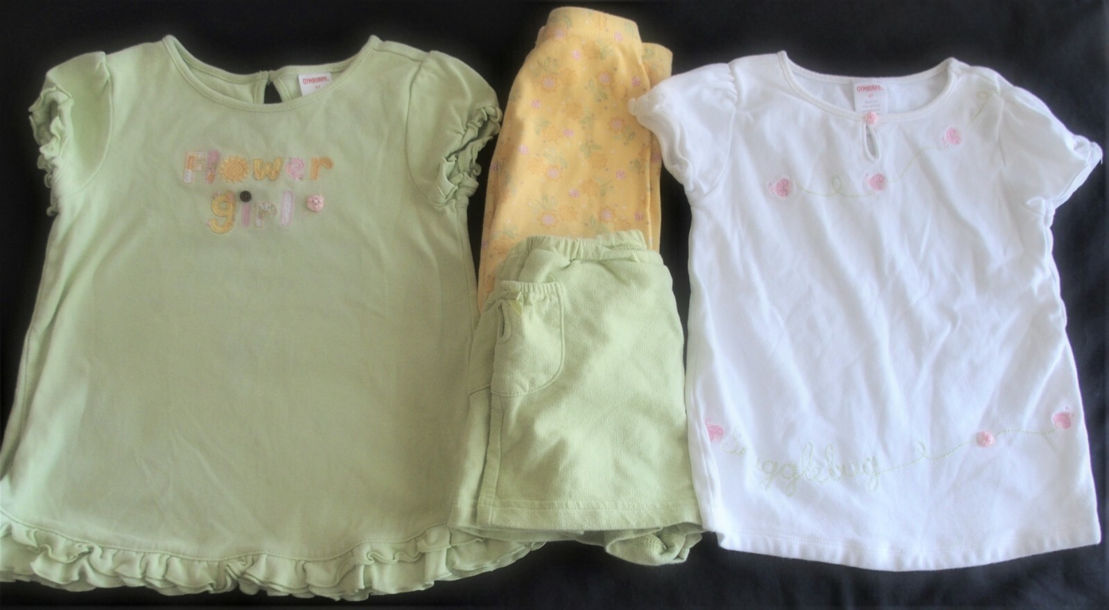 Gymboree 5T Girl Sunflower Fields LOT Shirts Shorts PLAY CAMP snugglebug Y2k vtg