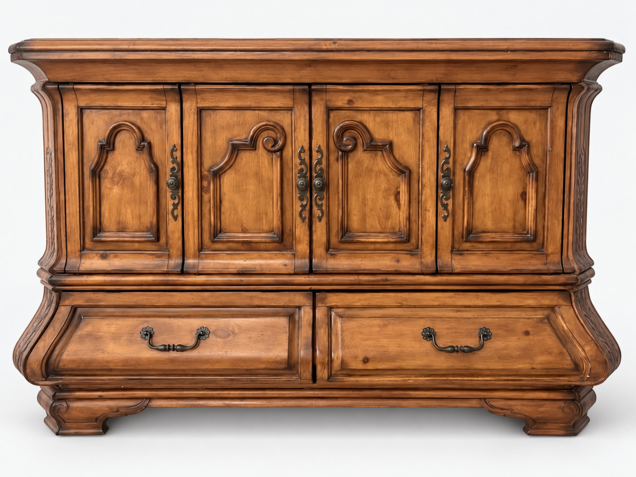 Michael Amini Traditional Wood Dresser Chest of Drawers Sideboard Cabinet Michael Amini Traditional Wood Dresser Chest of Drawers Sideboard Cabinet