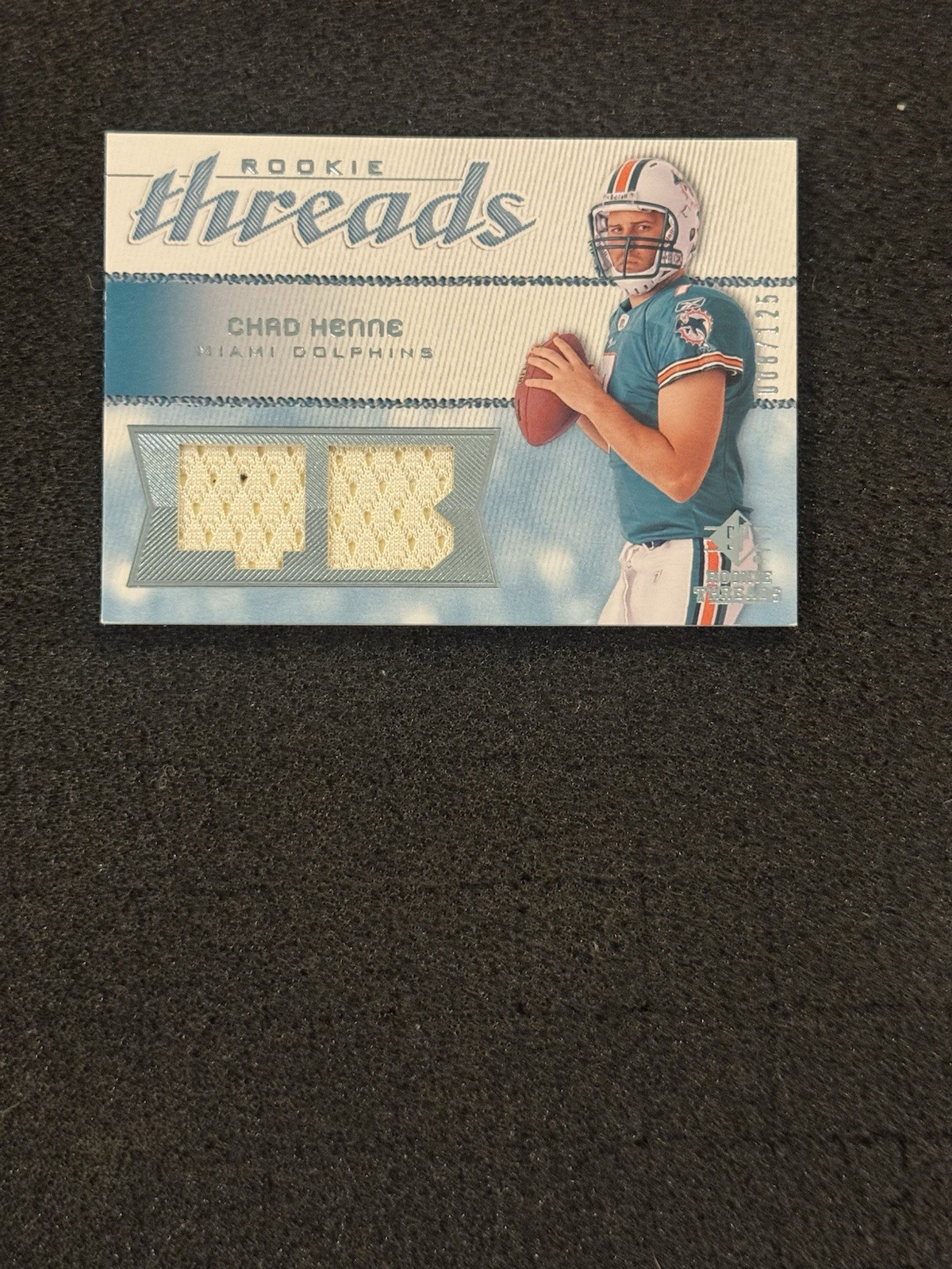 2008 SP Rookie Threads Chad Henne Jersey SP/250 #RT-CH Miami Dolphins 2008 SP Rookie Threads Chad Henne Jersey SP/250 #RT-CH Miami Dolphins