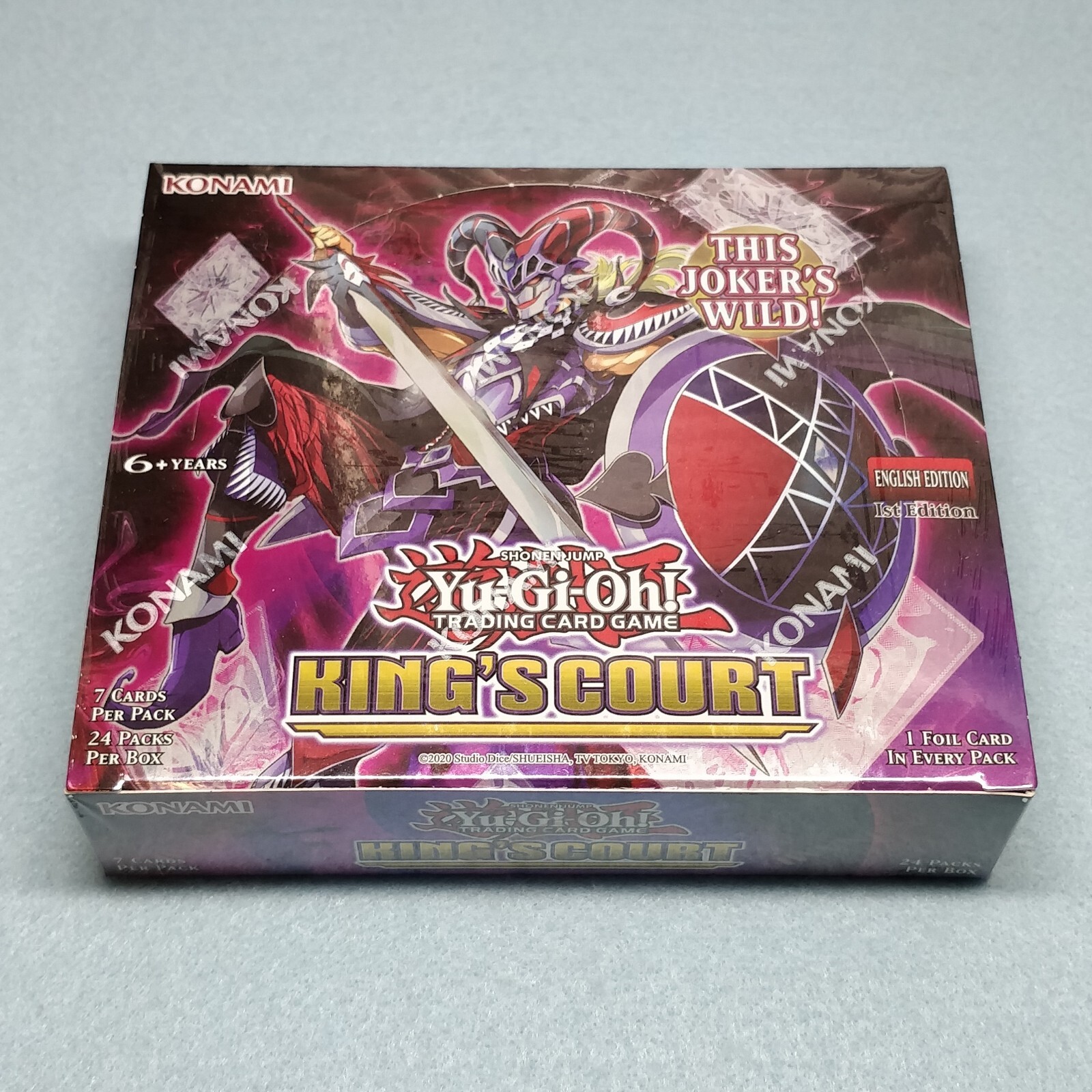1x Yugioh King's Court 1st Edition Booster Box KICO New Sealed