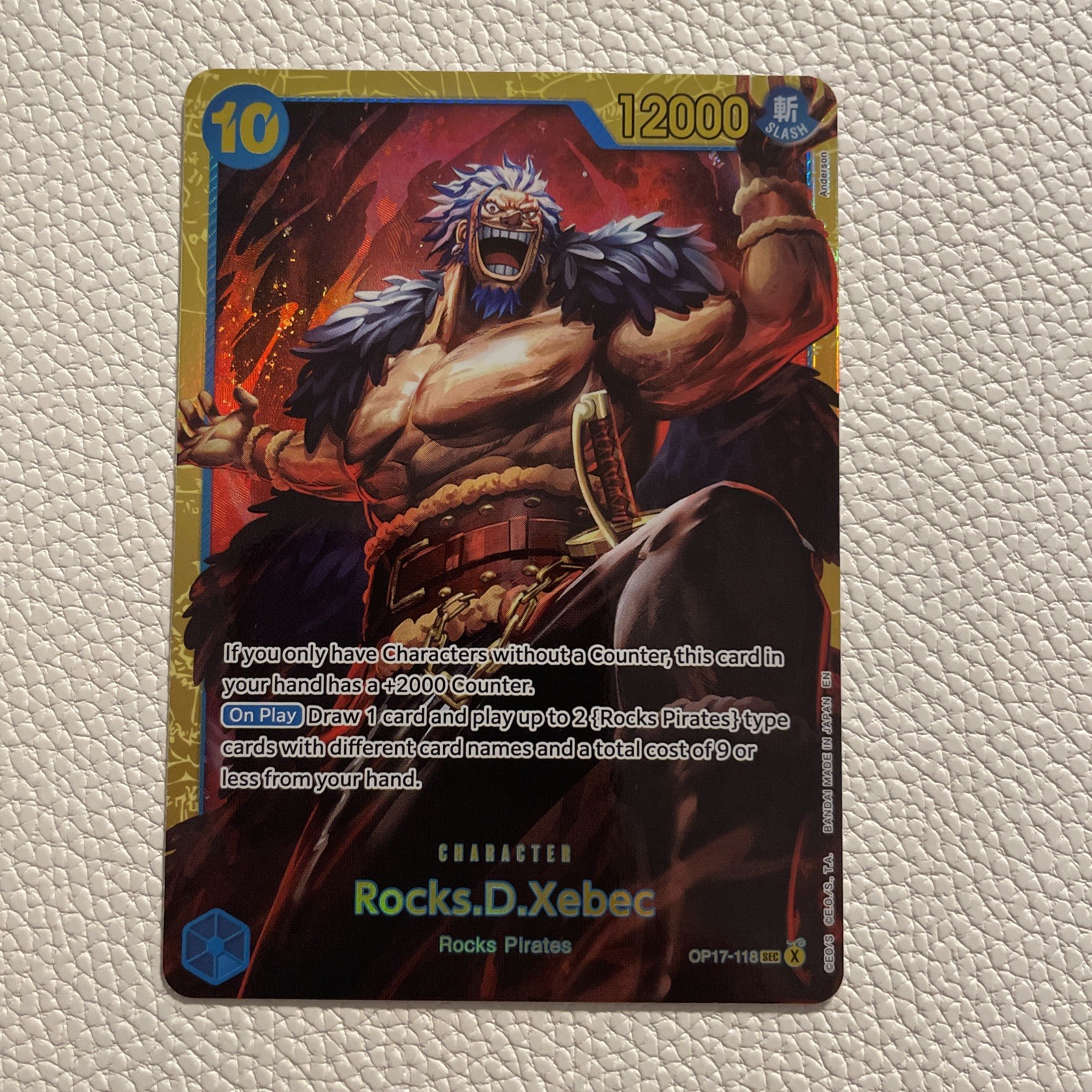Rocks D Xebec OP17-118 SEC The World\'s Strongest Warriors One Piece TCG English Rocks D Xebec OP17-118 SEC The World\'s Strongest Warriors One Piece TCG English