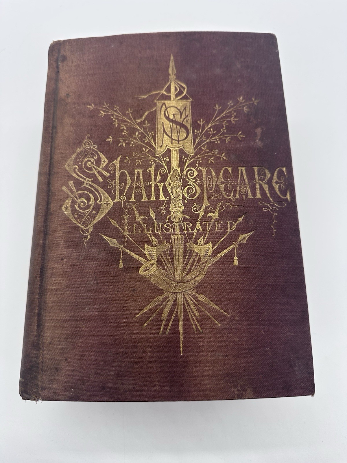 1897 Antique Rare Shakespeare Complete Works Book Illustrated