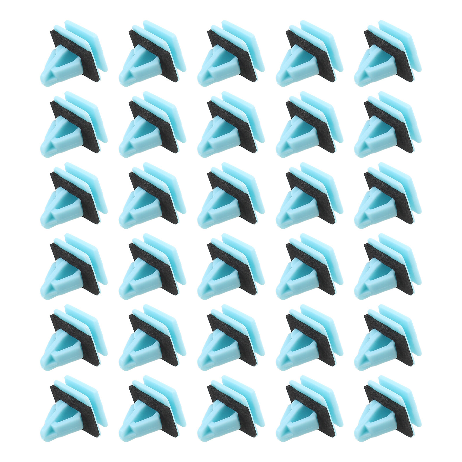 30Pcs Blue Nylon Rocker Panel Molding Clips Sealer For 2009-2016 Hyundai Genesis
