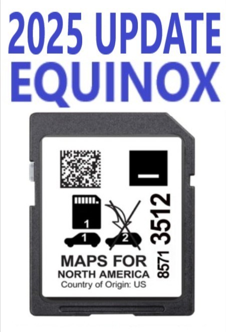 *NEWLY UPDATED* 2025 GPS NAVIGATION SD CARD 2019-2024 EQUINOX MODELS