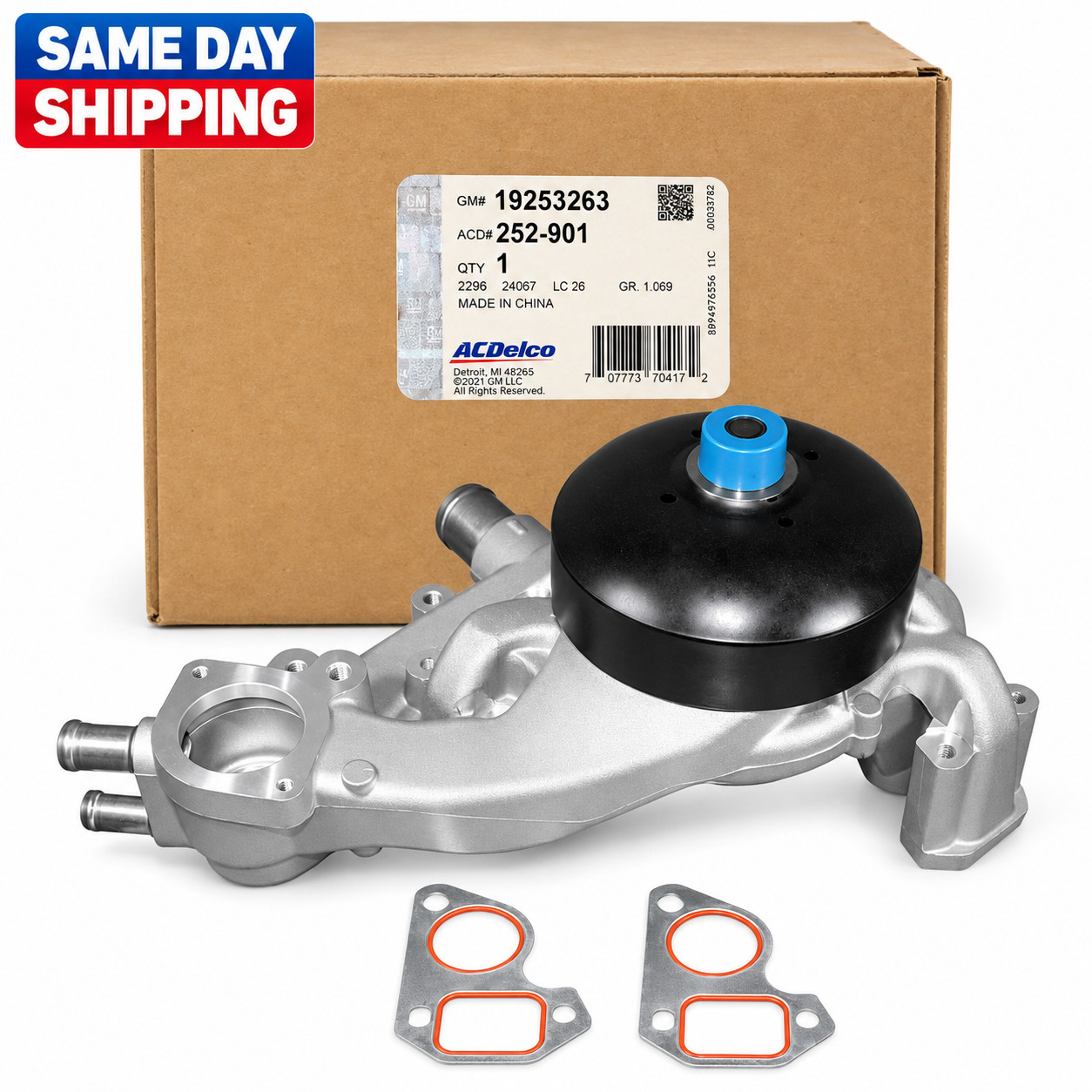 NEW ACDelco 252-901 GM 19253263 OEM Engine Water Pump for GM Car Truck Aluminum NEW ACDelco 252-901 GM 19253263 OEM Engine Water Pump for GM Car Truck Aluminum