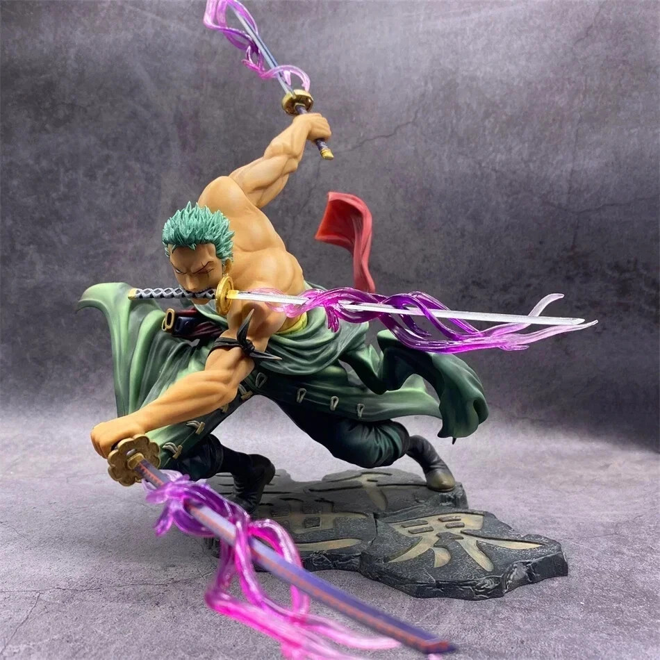 Hot One Piece 10cm Anime Figure GK Roronoa Zoro Three-blade Sa-maximum Manga Hot One Piece 10cm Anime Figure GK Roronoa Zoro Three-blade Sa-maximum Manga