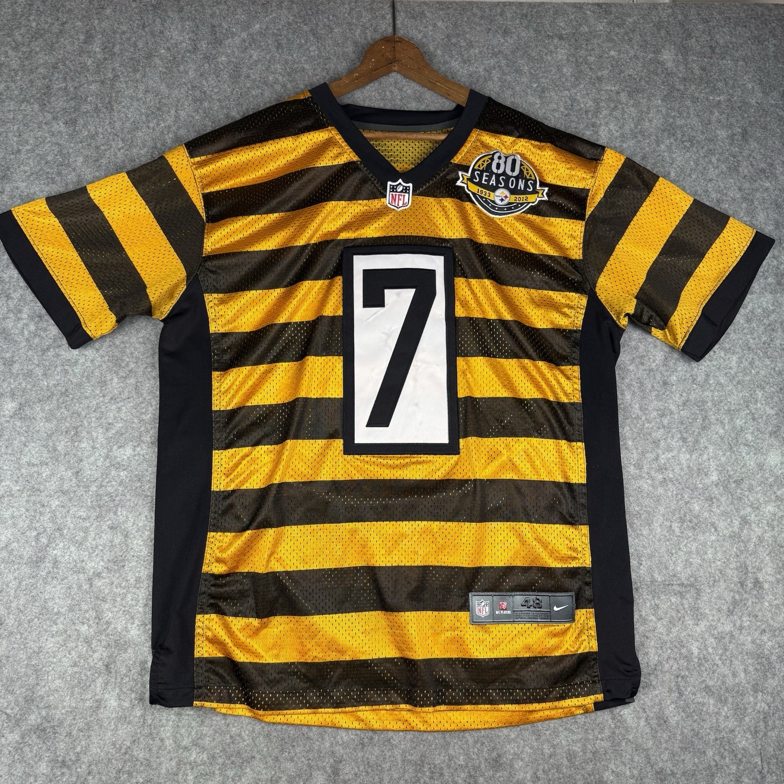 Vtg Ben Roethlisberger Pittsburgh Steelers Bumblebee Jersey Nike On Field Sz 48 Vtg Ben Roethlisberger Pittsburgh Steelers Bumblebee Jersey Nike On Field Sz 48