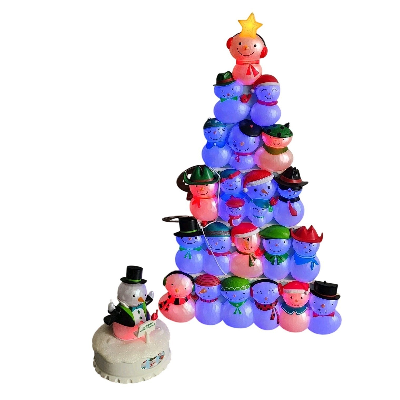 Hallmark Interactive Wireless Christmas Concert Snowmen Complete Set w Conductor