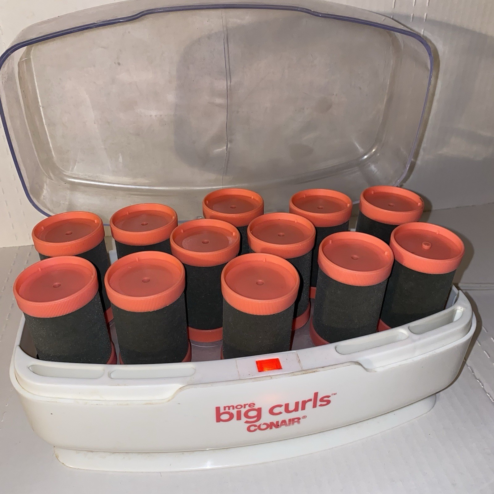 Conair More Big Curls Hot 12 Rollers Jumbo Hair Electric CHV12N No Clips
