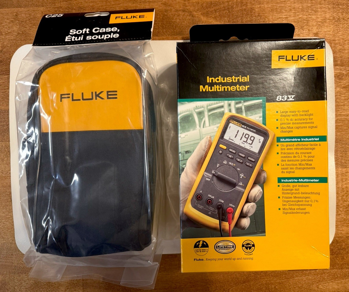 Fluke 83-V Industrial Digital Multimeter With New Fluke Case