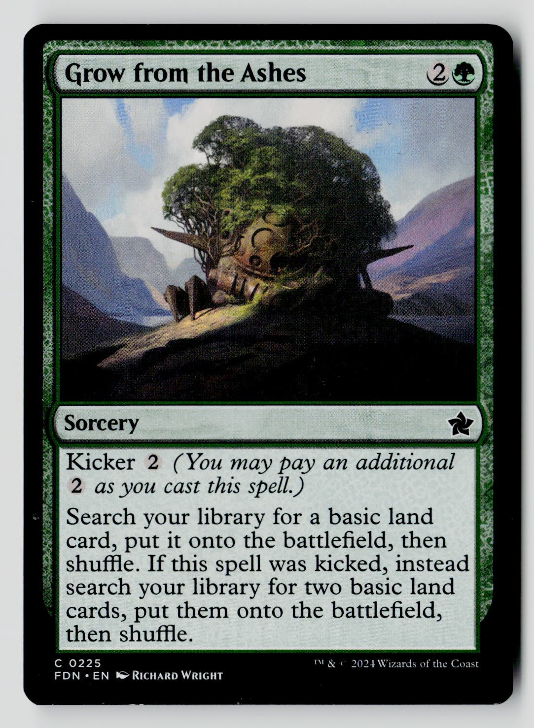 Grow from the Ashes 225 C MTG FDN NM