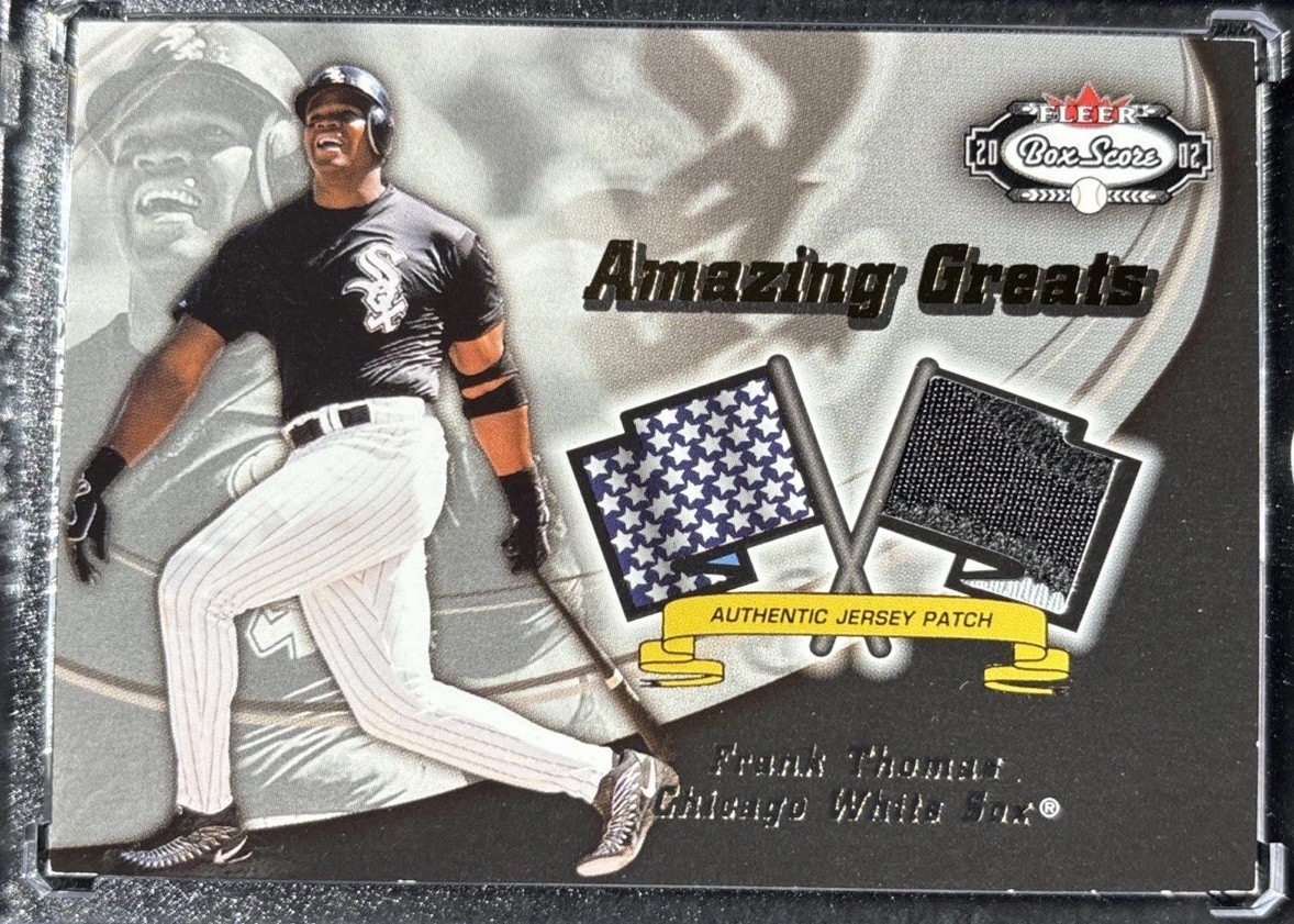 2002 Fleer Box Score - Amazing Greats Frank Thomas Patch /150 (MEM)