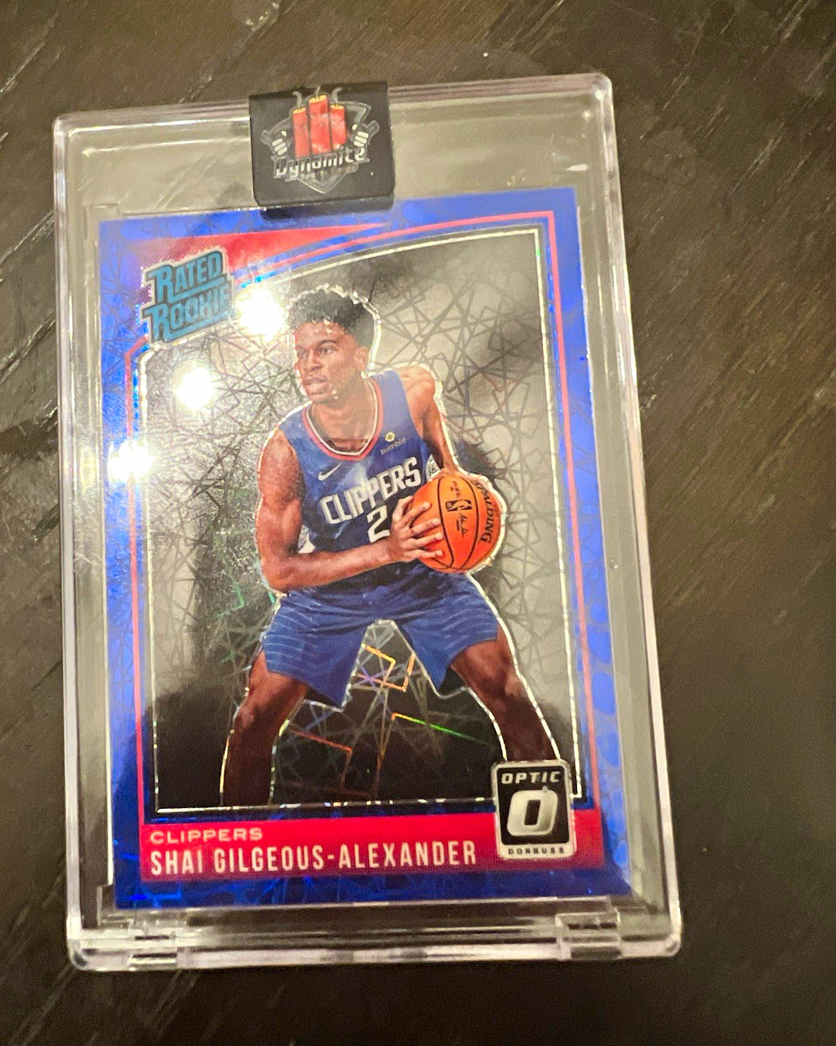 Panini 2018-19 Donruss Optic Rated Rookie Blue Velocity Shai Gilgeous #162