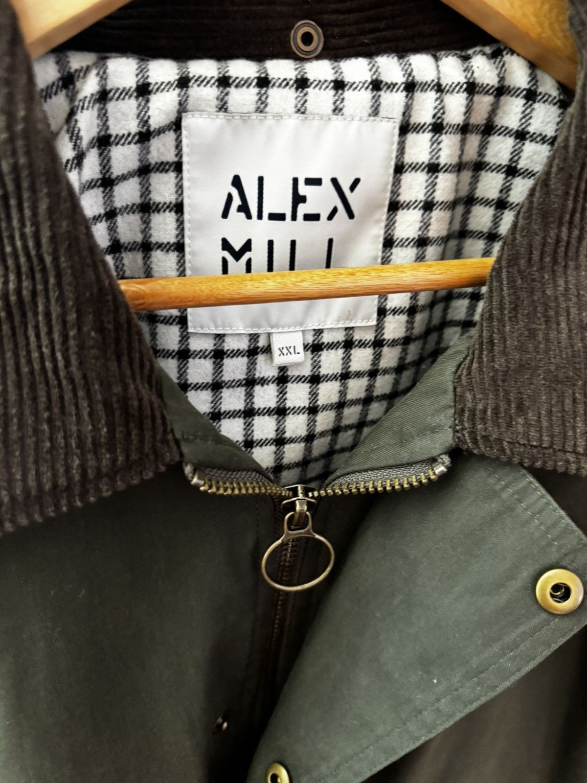 Alex Mill Military Style Jacket Mens XXL Green Worn Once