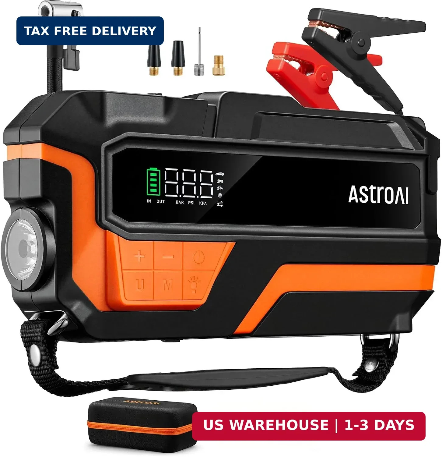 AstroAI M10 6000A Car Jump Starter with Air Compressor, 12V Jump Box AstroAI M10 6000A Car Jump Starter with Air Compressor, 12V Jump Box