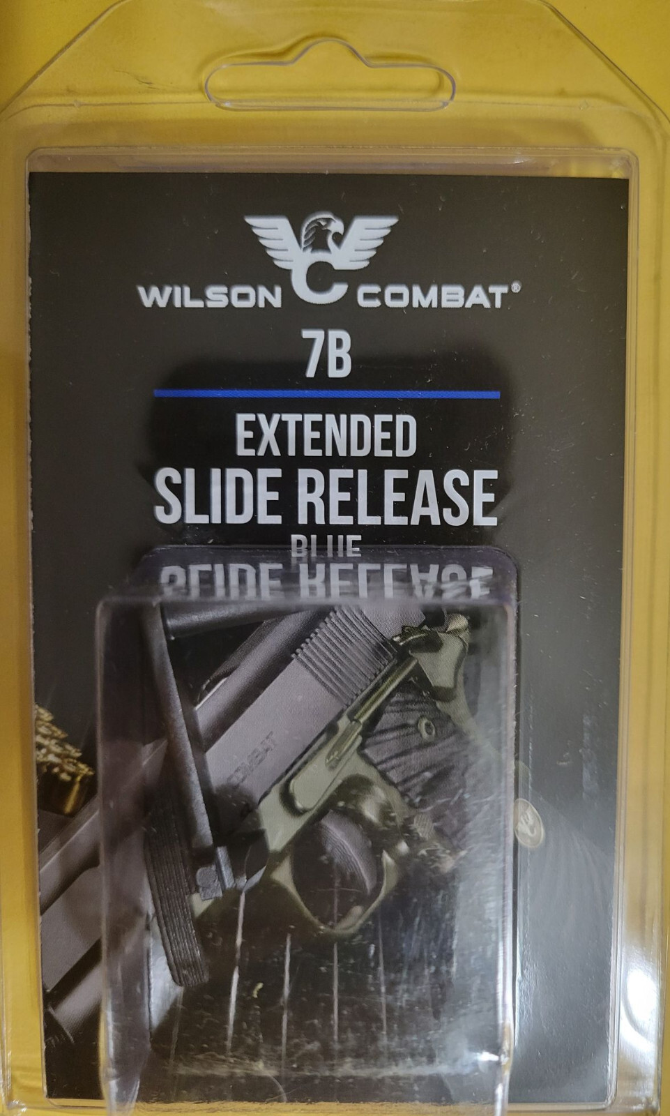 Wilson Combat 1911 Extended Slide Stop Release Lever Blued #7B - Factory NEW
