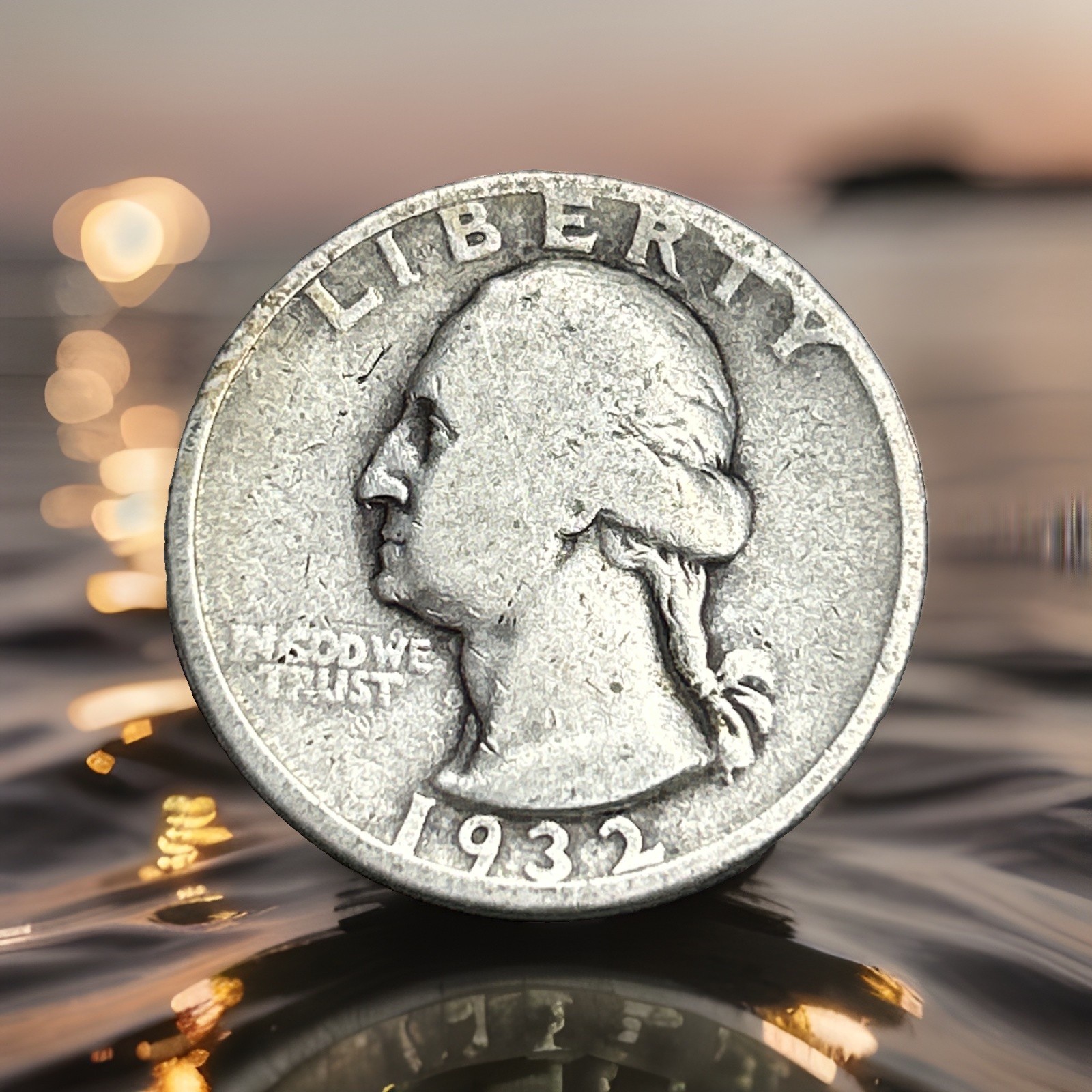 1932-D 25C Washington Quarter Key Date - Rare - Very Low Mintage