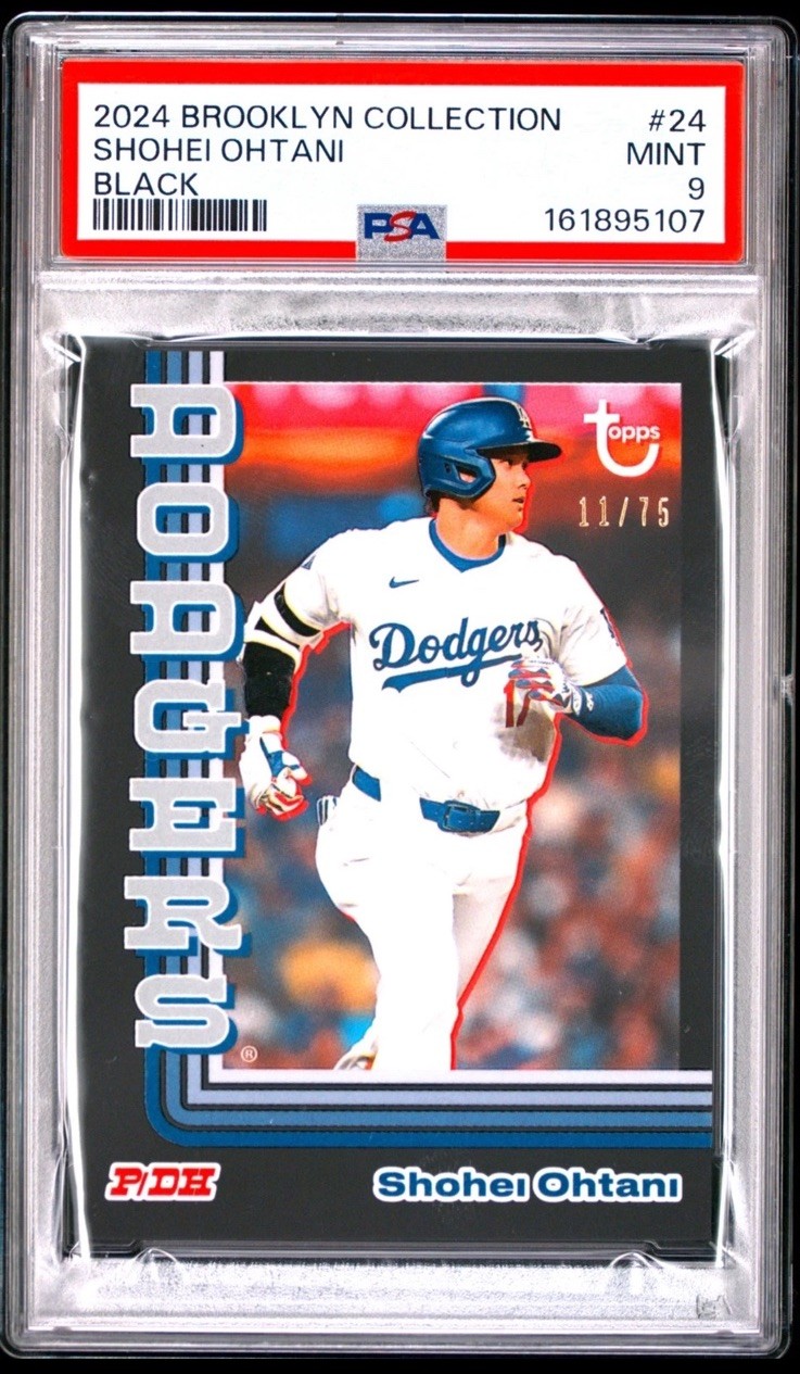 2024 Topps Brooklyn Collection Shohei Ohtani #24 Black /75 Psa 9 Serial Low Pop 2024 Topps Brooklyn Collection Shohei Ohtani #24 Black /75 Psa 9 Serial Low Pop