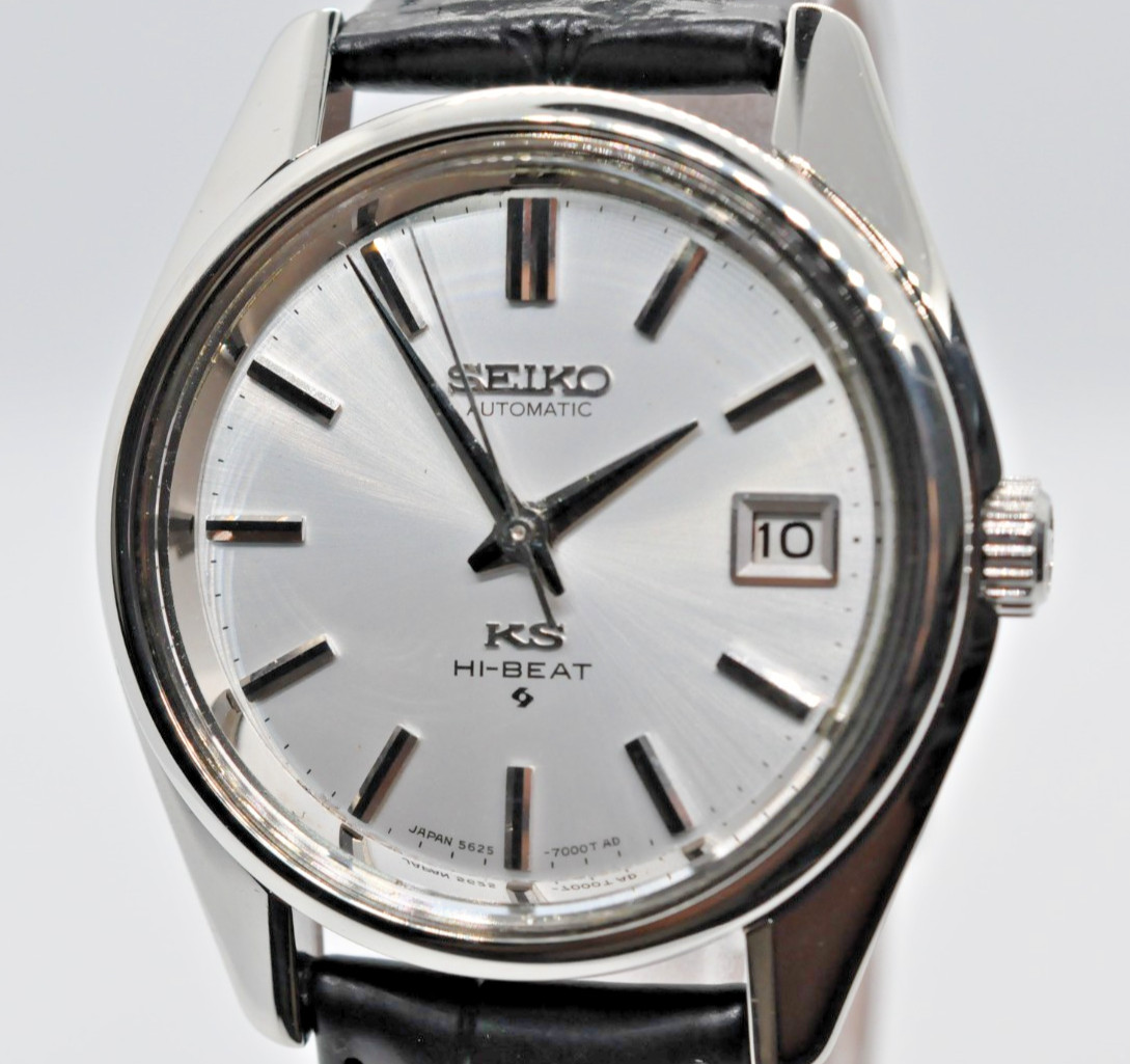 [ Near MINT ] Vintage KING SEIKO 5625-7000 36mm KS Silver AT Watch From Japan