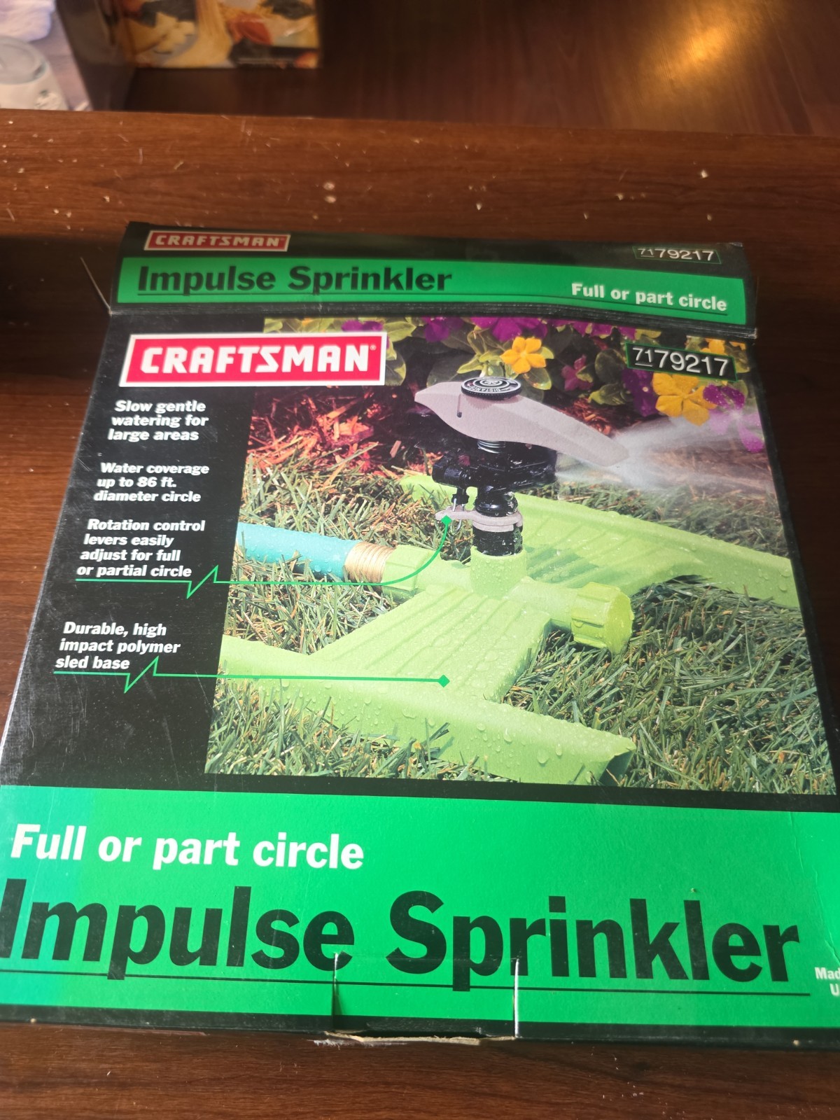 Vintage Craftsman Impulse Sprinkler 7179217 Polymer Sled Base Full/Part Circle