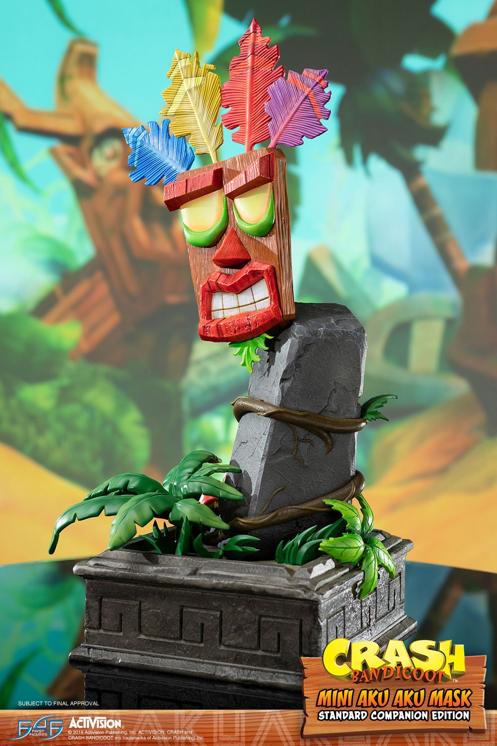 First 4 Figures F4F Crash Bandicoot Mini Aku Aku Mask 16-inch Resin Statue