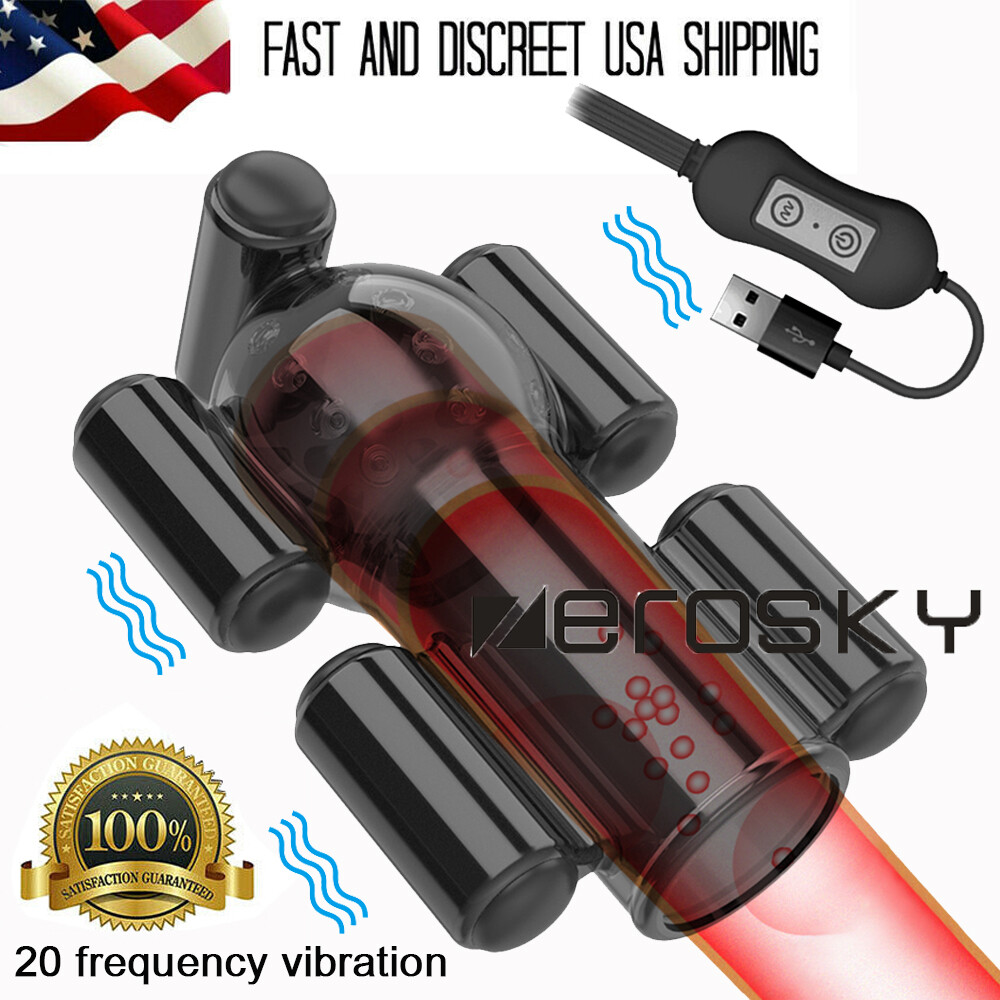 Electric Penis Pump Male Penis Stretcher Massager Enhancer Endurance Exercise US