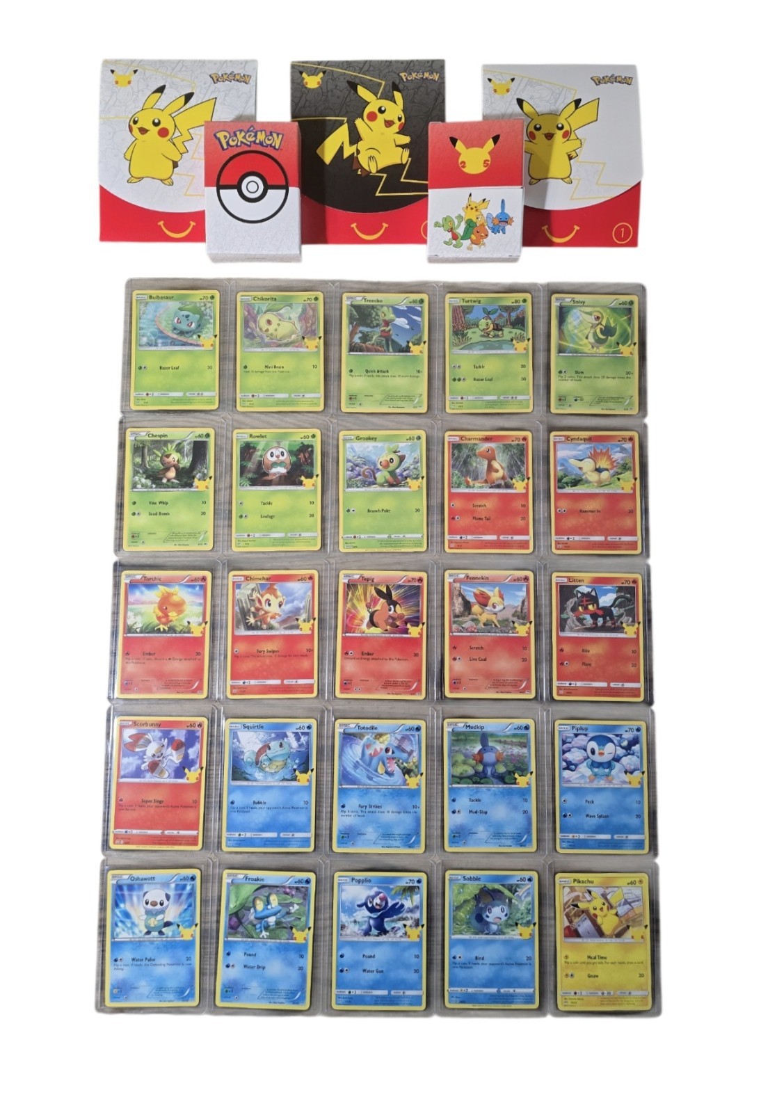 2021 McDonald's Pokemon Celebrations 25th Anniversary Full Complete Set + Bonus
