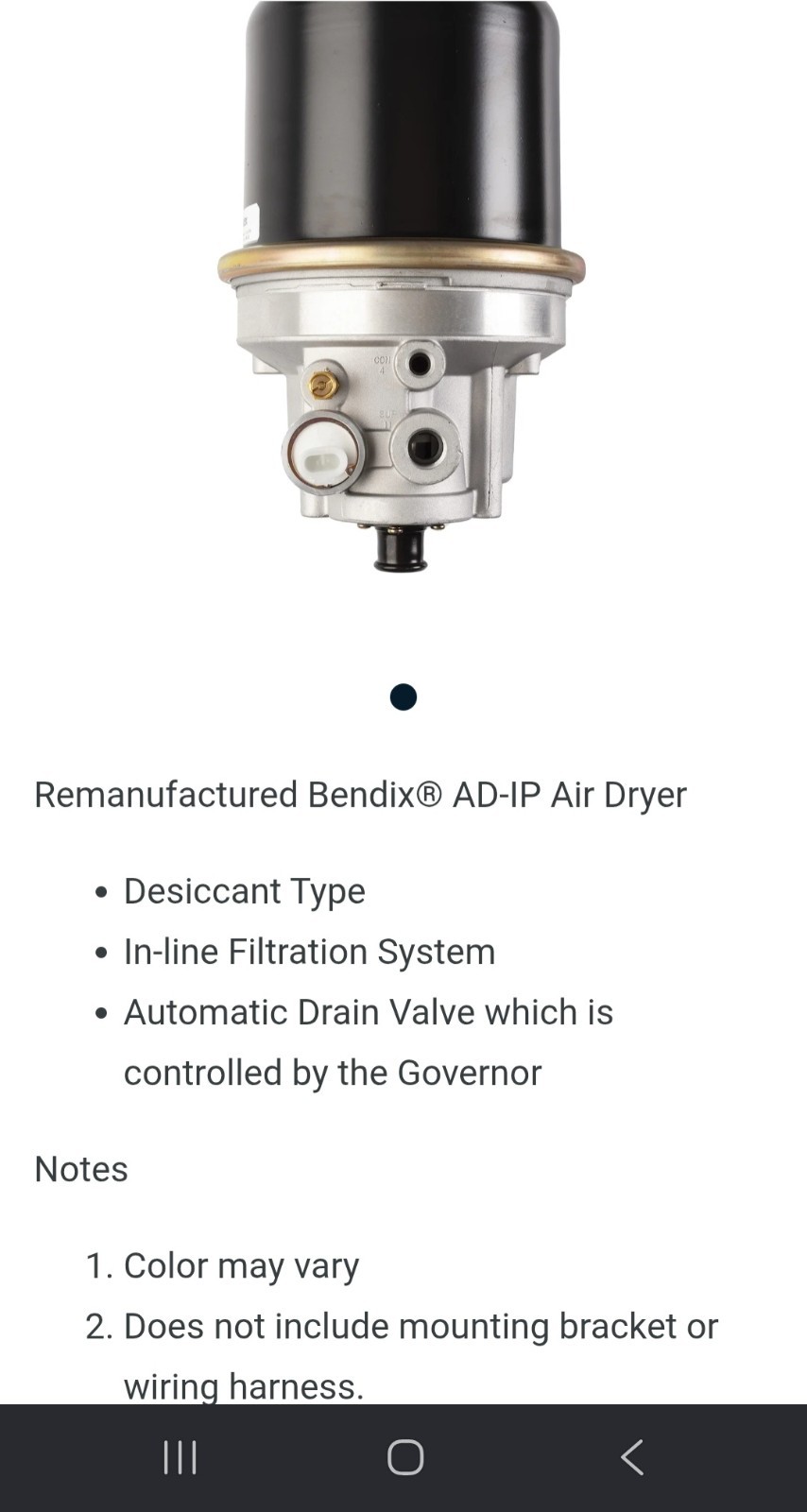 Haldex 109477x Remanufactured Bendix® Ad Ip Air Dryer, 12 V