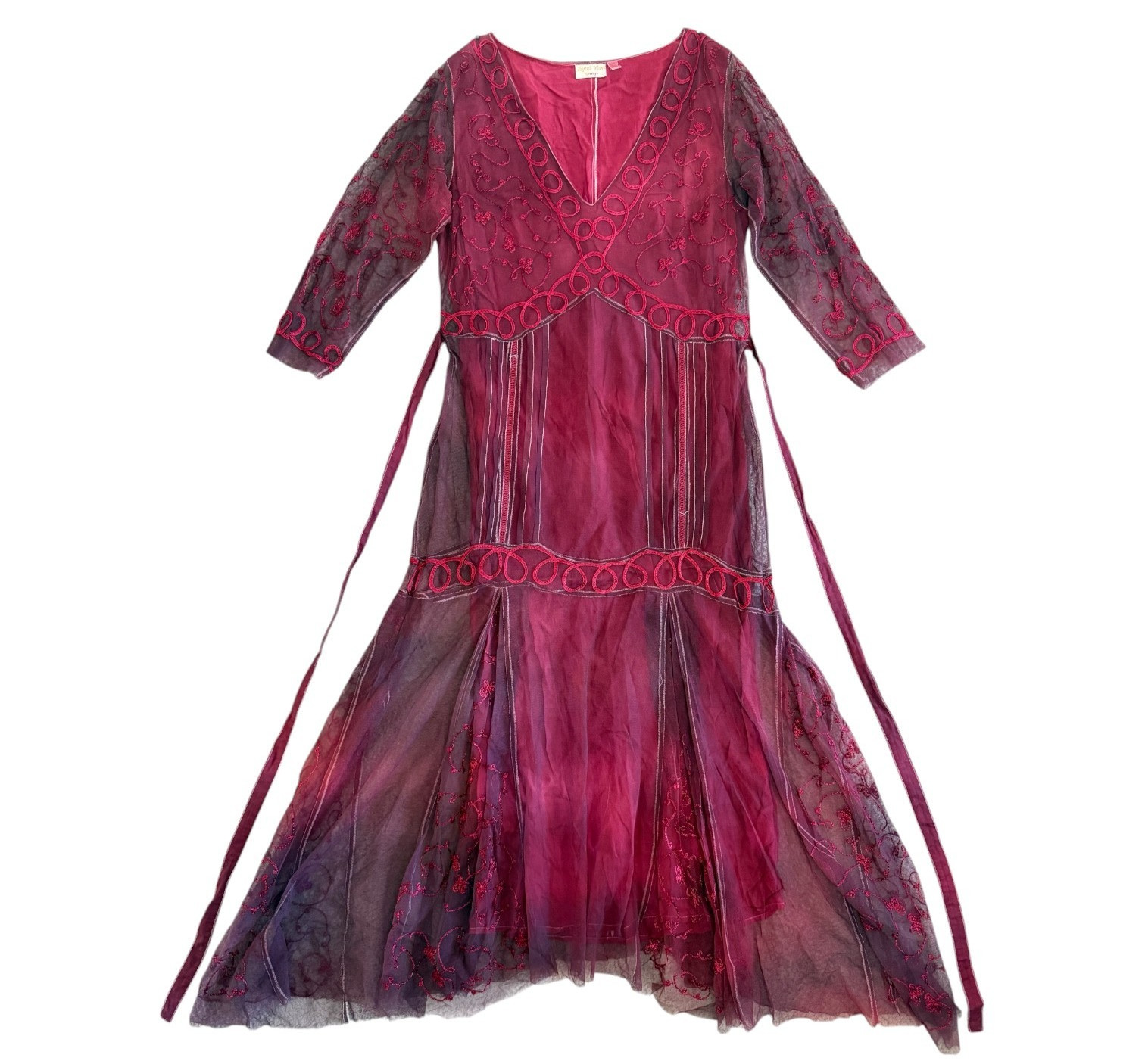 Age of Love Nataya Dress Medium Embroidered Boho Fairy Ethereal Whimsigoth Age of Love Nataya Dress Medium Embroidered Boho Fairy Ethereal Whimsigoth