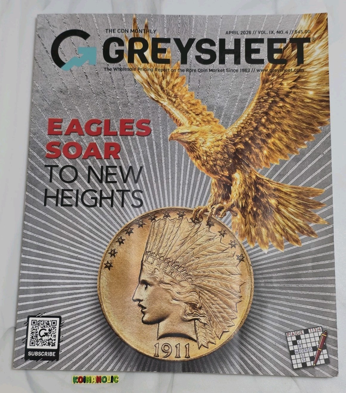2026 USA EAGLES SOAR TO NEW HEIGHTS APRIL Monthly GREYSHEET + BONUS 🔥 