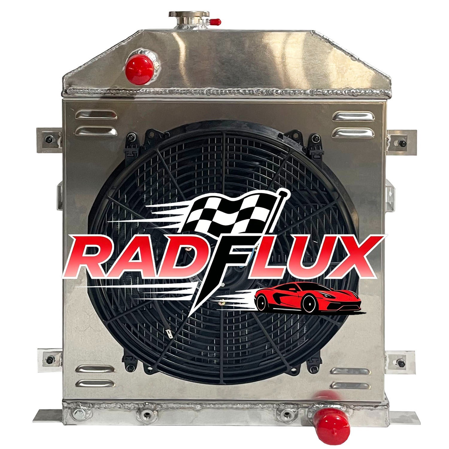 Aluminum Radiator Fan Shroud Fits 1942-1948 Ford Deluxe Mercury Chevy V8 Engine