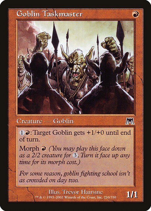 (4x) GOBLIN TASKMASTER - Onslaught – MTG Magic the Gathering Card - Common