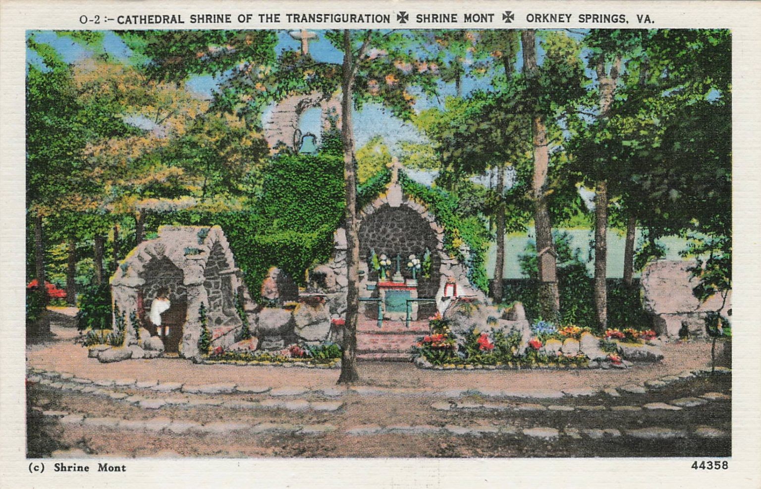 Shrine Mont Orkney Springs VA Cathedral Shrine Transfiguration Postcard Shrine Mont Orkney Springs VA Cathedral Shrine Transfiguration Postcard