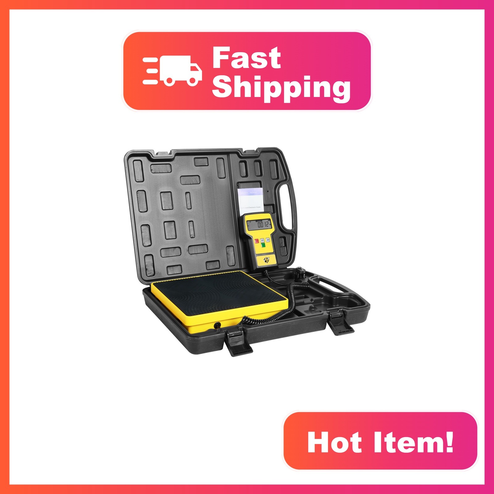 YELLOW JACKET 220LBS Refrigerant Scale YELLOW JACKET 220LBS Refrigerant Scale