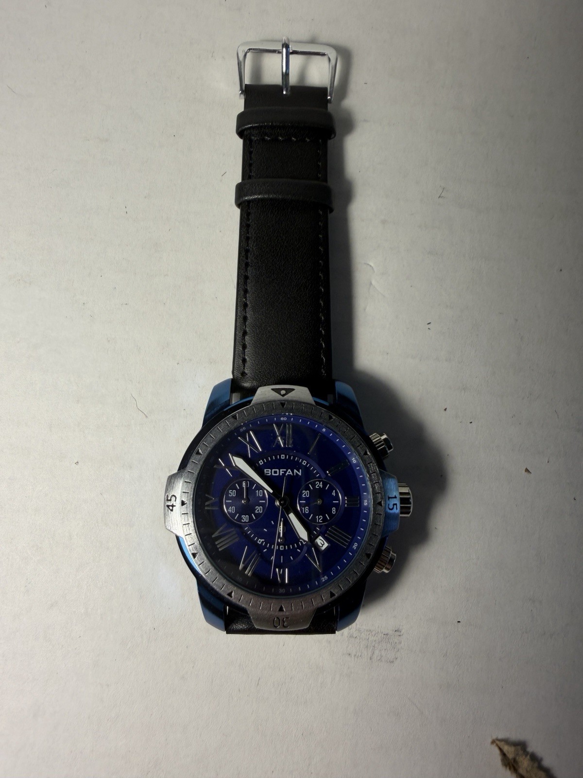 Bofan Men Watches Multifuntion Chronograph Wristwatch Business Male Date Watch