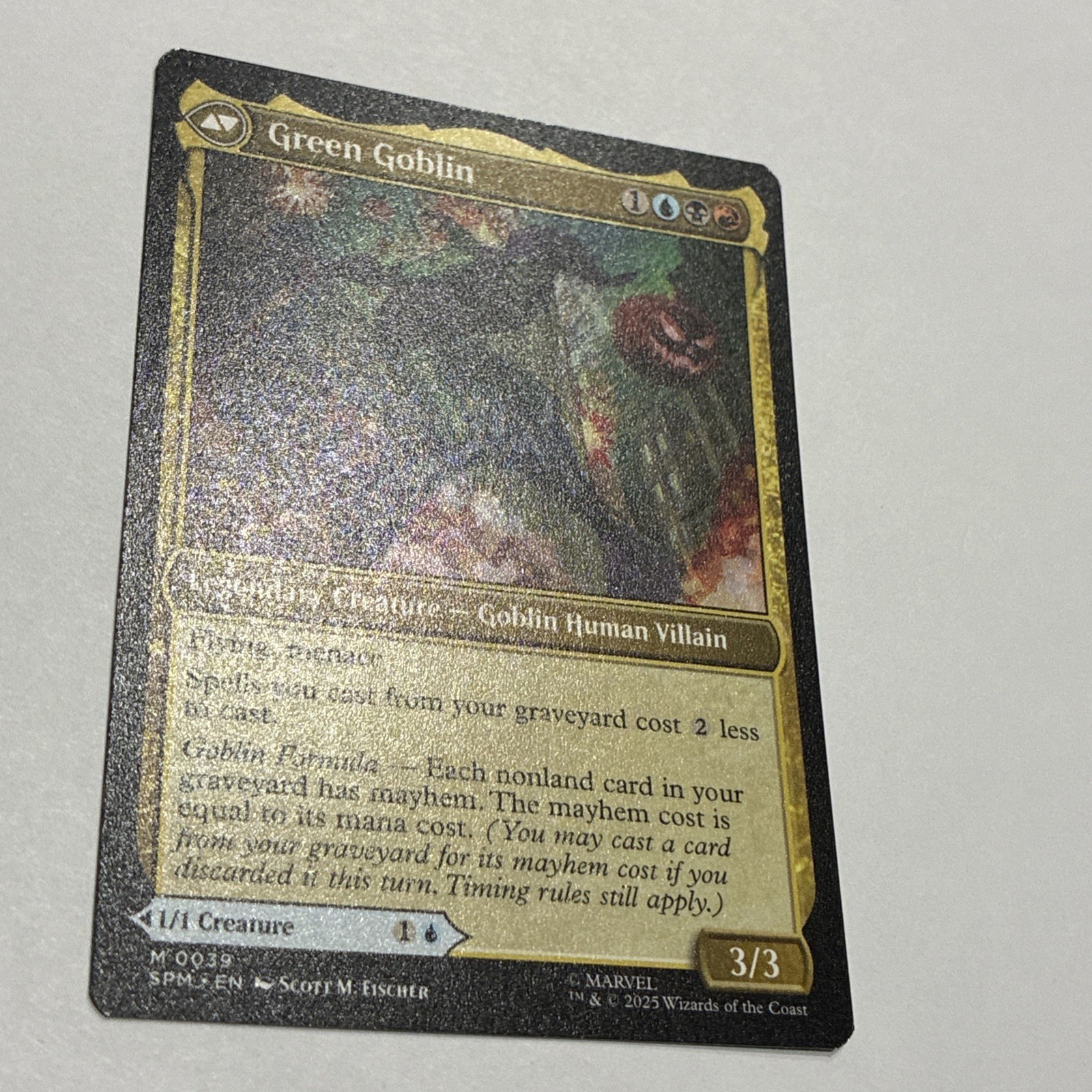 NM/M - Norman Osborn Green Goblin M 0039 - MTG Marvel\'s Spider-Man Flip Magic