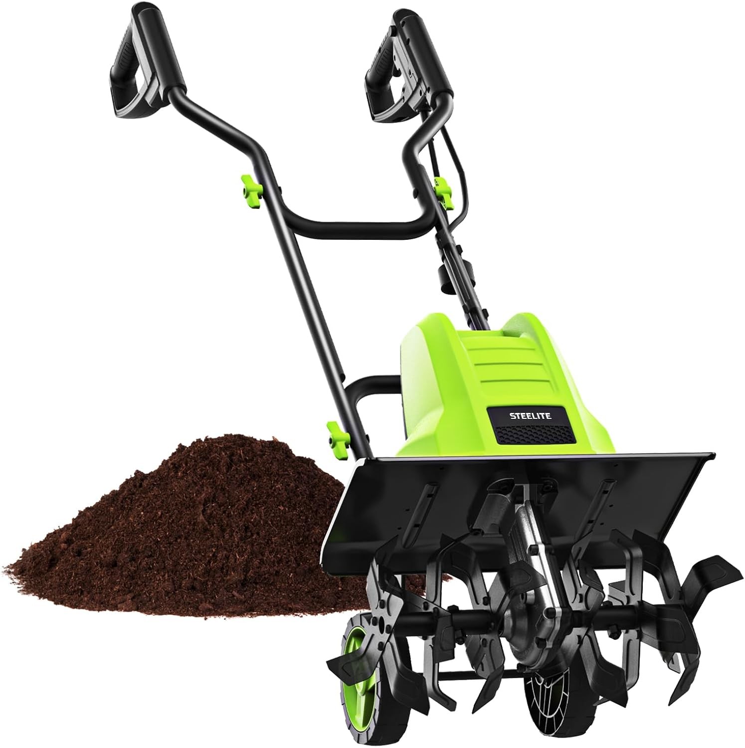 STEELITE 16in Corded Cultivator 13.5A Powerful for Landscaping Garden