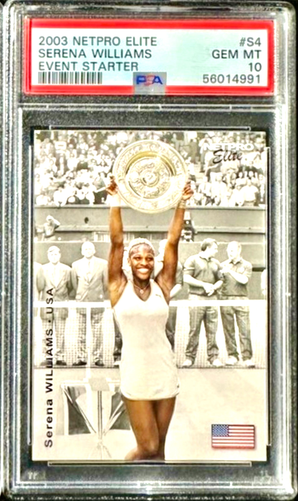 2003 Serena Williams Rookie Netpro Elite WTA Tennis RC Card #S4 Gem Mint PSA 10