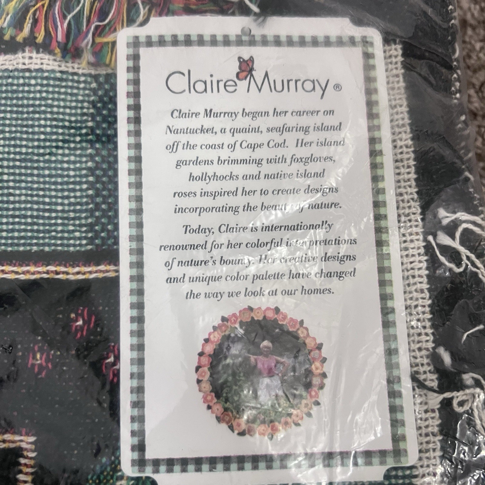Claire Murray Throw Blanket Tapestry Woodland Friends Christmas Tree 53 x 65 New Claire Murray Throw Blanket Tapestry Woodland Friends Christmas Tree 53 x 65 New