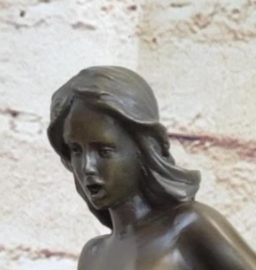 Bronze Sculpture Hand Made Couple Nude Home Office Decoration Statue Figure Art