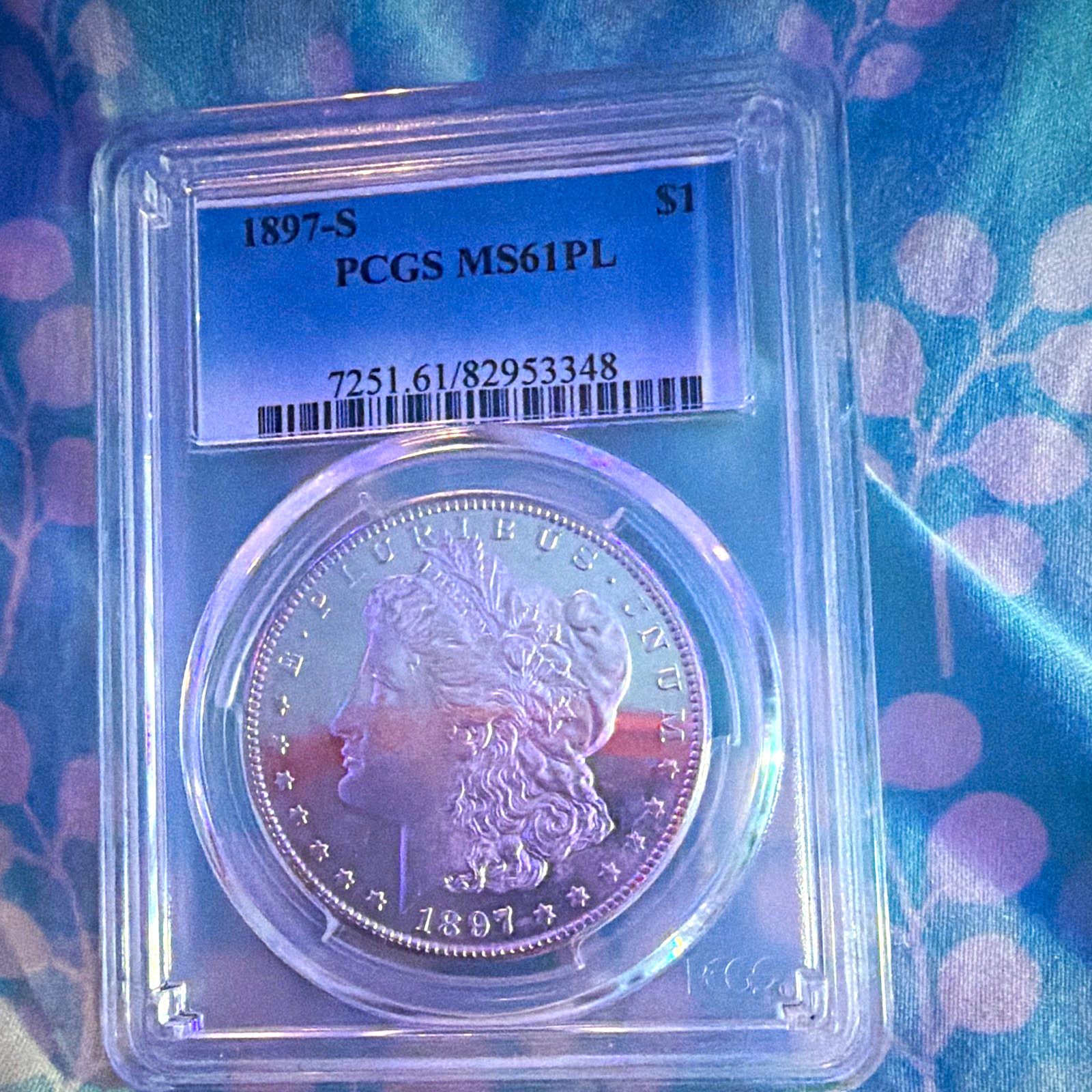 1897-S Morgan Silver Dollar $1 - PCGS MS61 PL - Prooflike Mirrors Better Date