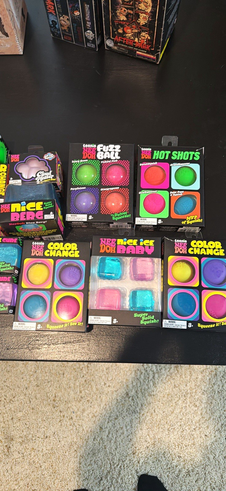 Huge NeeDoh Lot Fuzz Ball, Nice Cube Hot Shots, Nice Cream, Funky Pup