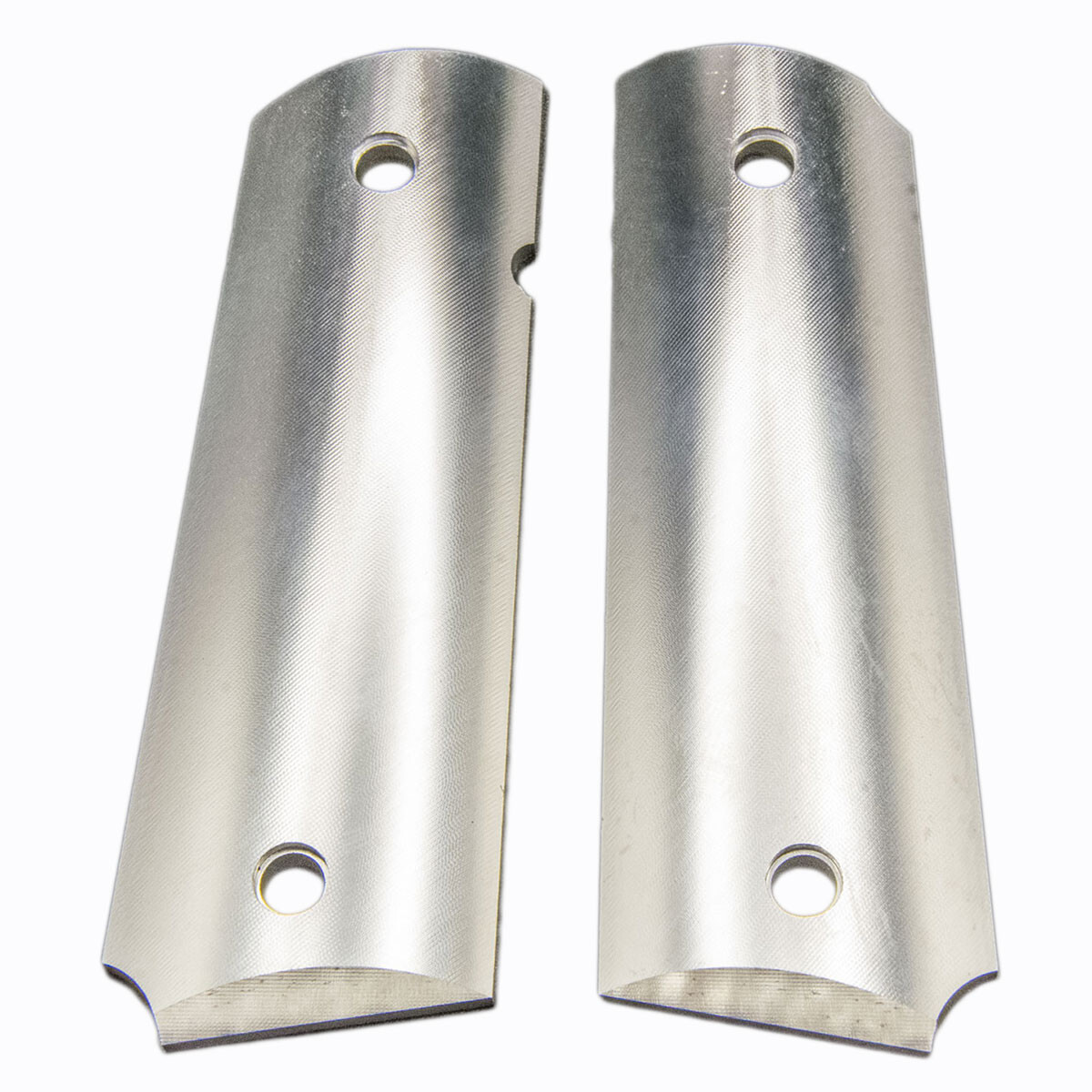 RAW Aluminum Full Size 1911 Grips: COLT, Kimber, RIA - Engravers Special - Ambi