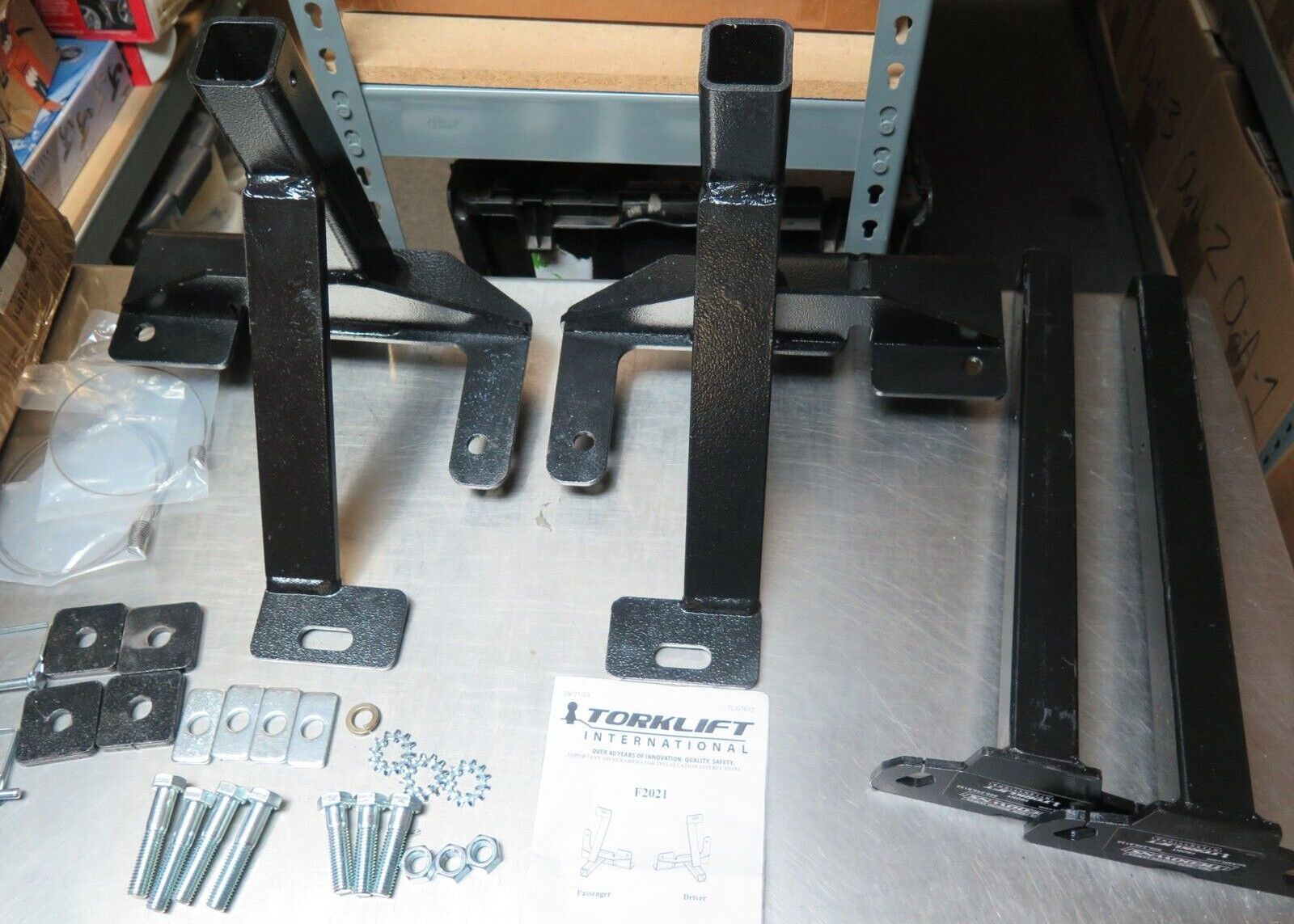 Torklift F2021 Frame Mount Camper Tie Down 2 SET #1 *MISSING SM HW (O3A)
