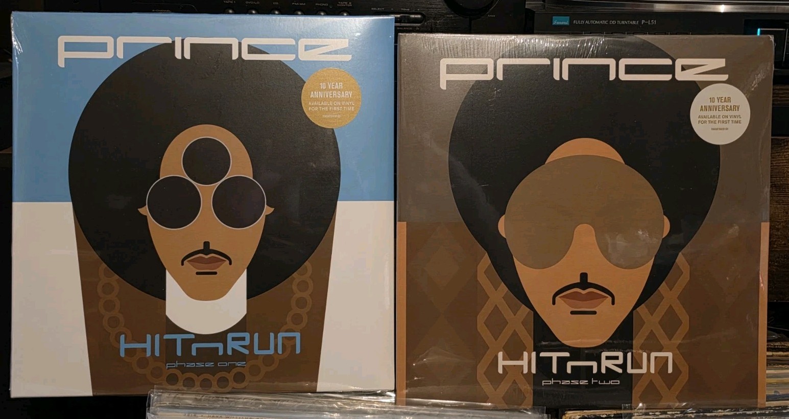 Prince 2 Vinyl Record Lot Hit N Run Phase One 1 LP And Phase Two 2 LP New Sealed