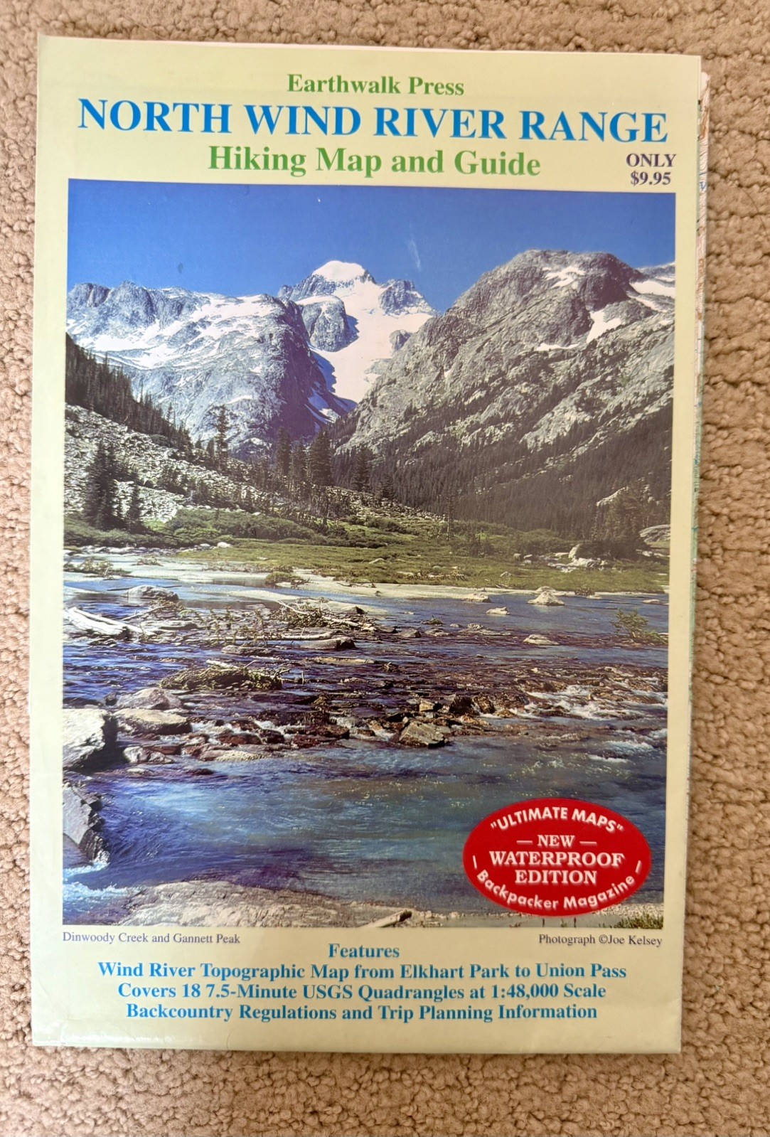 Earthwalk Press Rockies: South Wind River Range Map - Detailed and Reliable