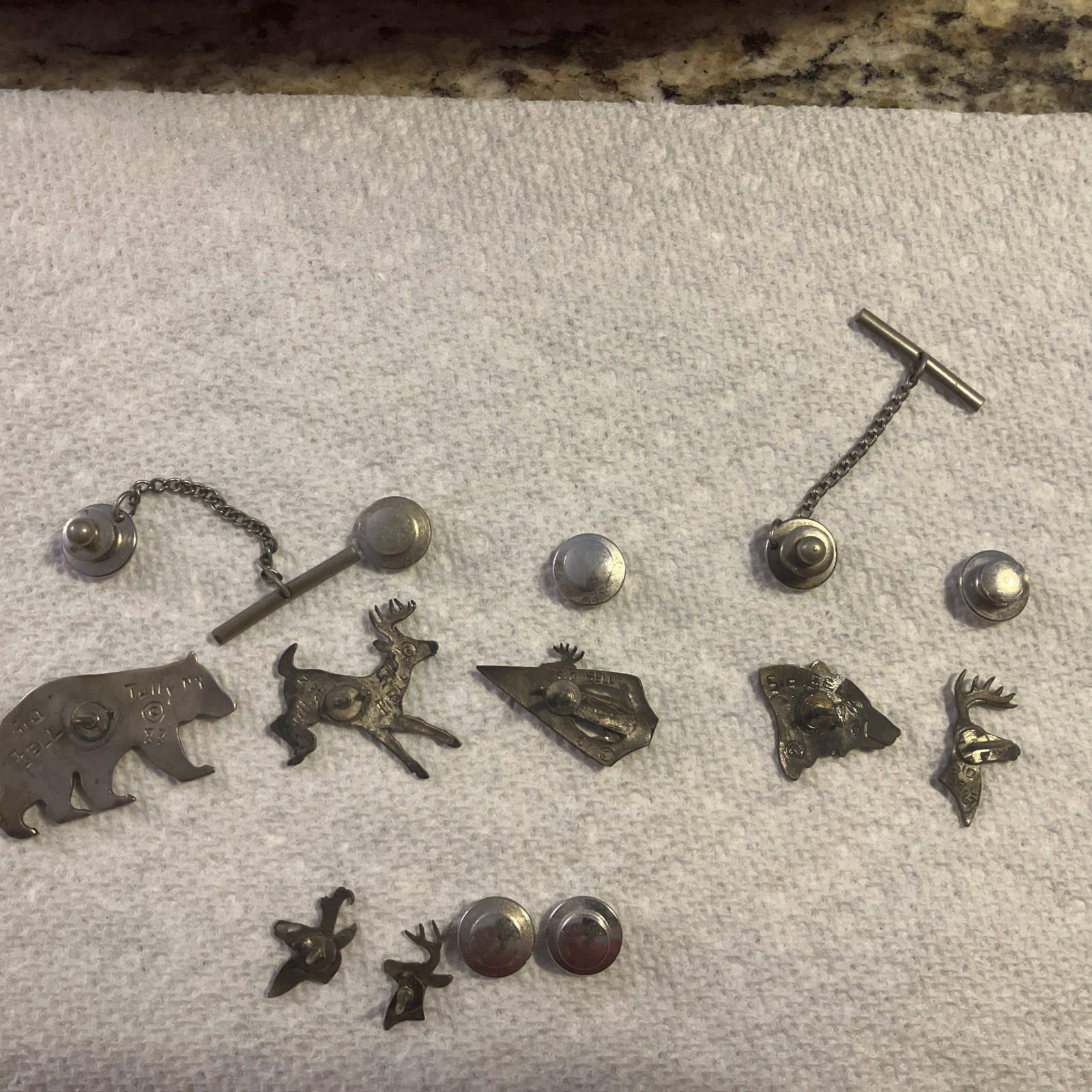 Nice Vintage Sid Bell Tully NY Great RARE Lot Of 5 Pins Tie Tacks Copyright + 2