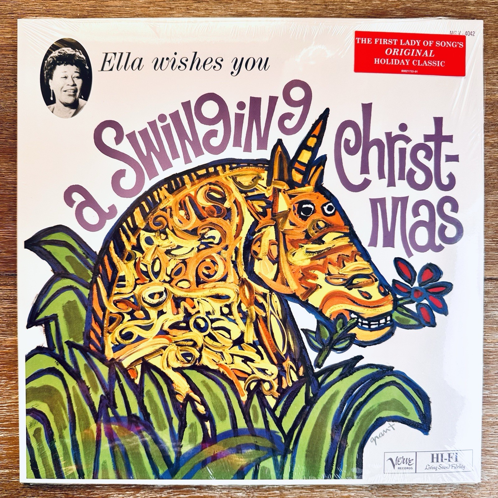 Ella Fitzgerald / Ella Wishes You a Swinging Christmas. SEALED Jazz Vinyl LP.