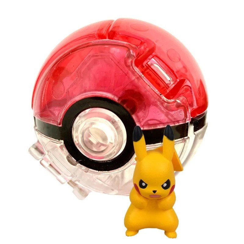 TOMY Poke Throw N Pop Ball Mini Figures Ready to Battle Ultra Ball Figure TOMY Poke Throw N Pop Ball Mini Figures Ready to Battle Ultra Ball Figure